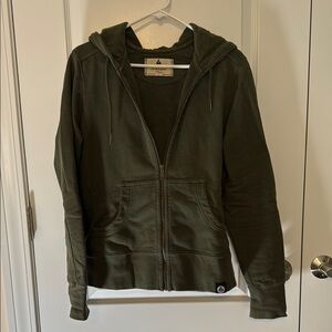 American Giant Green Long Sleeve Fitted Sweatshirt